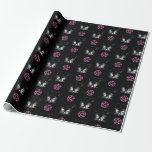 Papel De Regalo Cats and Pentagrams<br><div class="desc">A beautiful goth pattern that is the perfect gift wrapping option for your coven.</div>