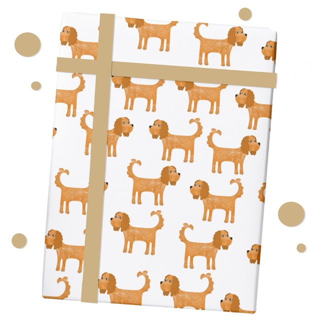 Papel De Regalo Cavalier King Charles Spaniel Dog (Spaniel dog gift wrap)