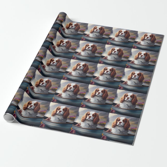 Papel De Regalo Cavalier King en un remo: Una aventura escénica (Desenrollado)