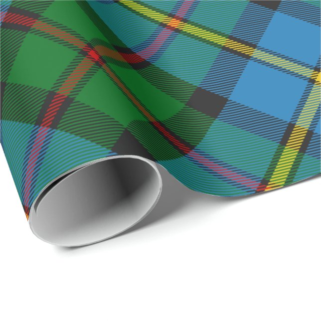 Papel De Regalo Caza de clan MacLeod Tartan Rotated Wrapping Paper (Esquina del rollo)