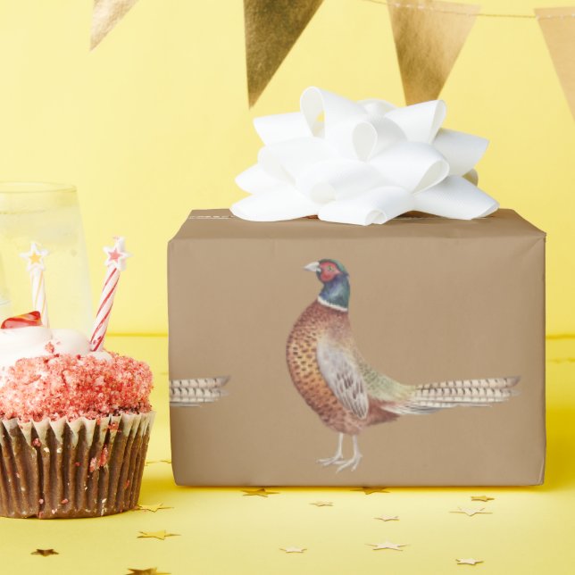 Papel De Regalo Caza De Pheasant Para Papá - Día De Los Padres Cum (Fiesta de cumpleaños )