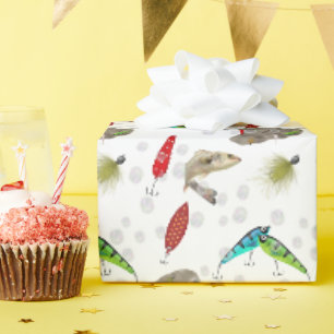 Papel De Regalo Cebos de Pesca con Burbujas