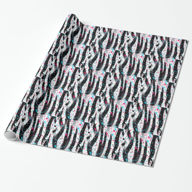 Papel De Regalo Cebra (Desenrollado)