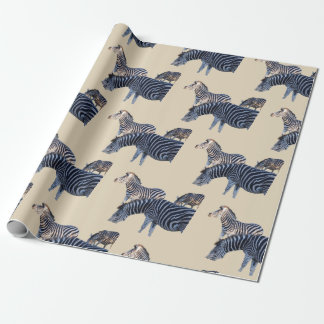 Papel De Regalo Cebra África