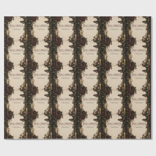 Papel De Regalo Celebración de Halloween Gótico Elegante