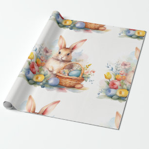 Papel De Regalo Celebración de primavera - Conejo de Pascua
