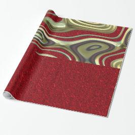 Papel De Regalo Celebración decente, rojo