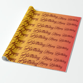 Papel De Regalo Celebración del cumpleaños alegre de Gradiente
