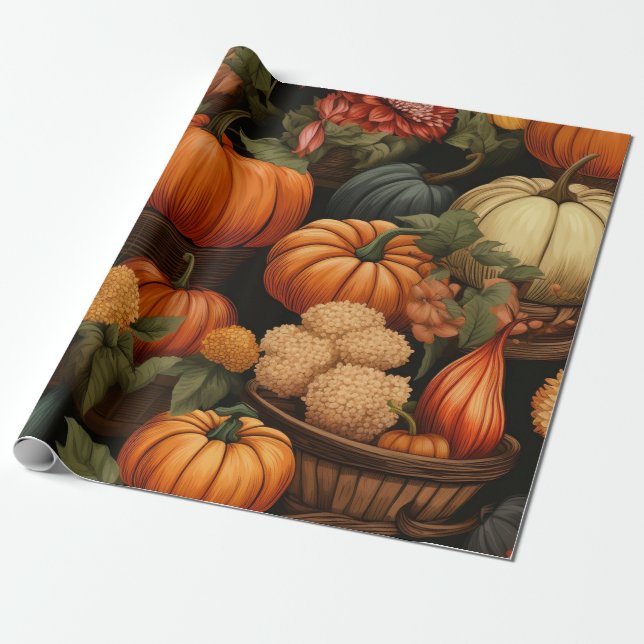 Papel De Regalo Celebración del otoño (Desenrollado)