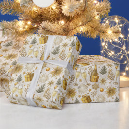 Papel De Regalo Celebración festiva de Año Nuevo