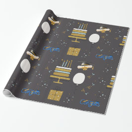 Papel De Regalo Celebración Moderna de Graduación Patrón de Felici