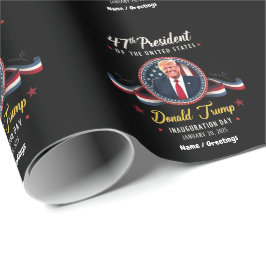 Papel De Regalo Celebraciones de la inauguración de Trump el 20 de