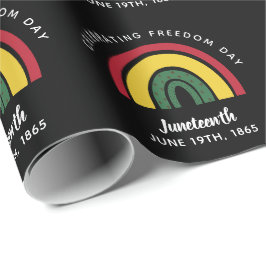Papel De Regalo Celebrando el Día de la Libertad, arcoiris 1865