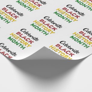 PAPEL DE REGALO CELEBRAR EL MES DE LA HISTORIA NEGRA