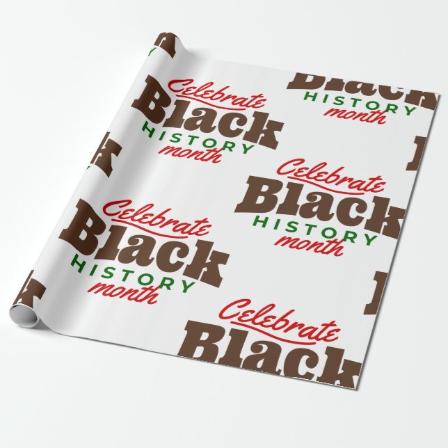 Papel De Regalo celebrate black history month (Desenrollado)