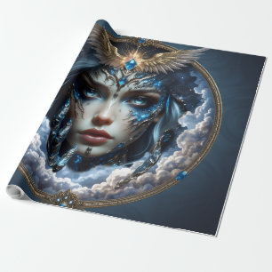 Papel De Regalo Celestia – Guardiana del Cielo Infinito.