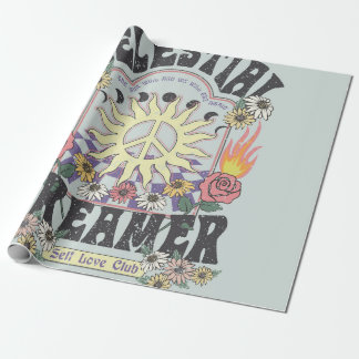 Papel De Regalo CELESTIAL DREAMER SUN ROSA TSHIRT DISEÑO gráfico h