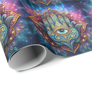 Papel De Regalo Celestial Hamsa 
