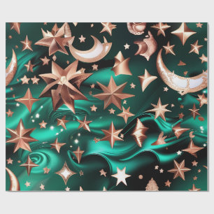 Papel de regalo – Celestial Verde Malaquita de Luj