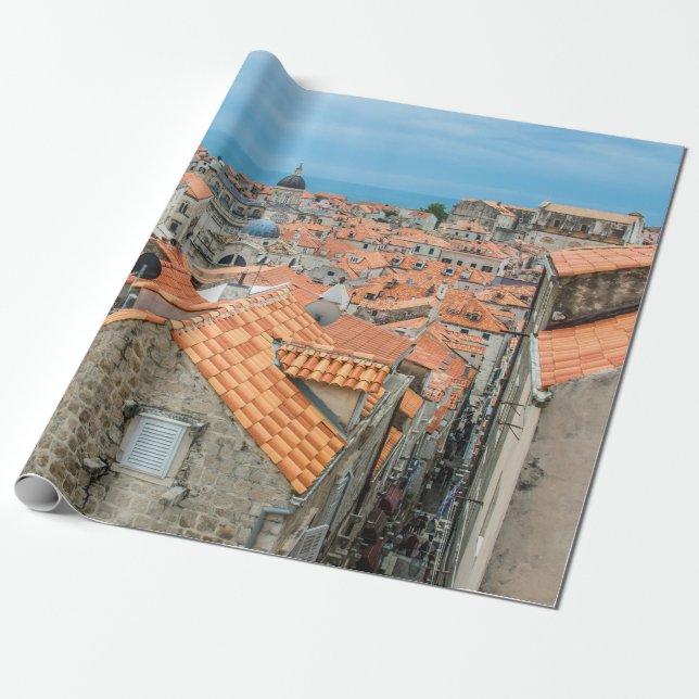 Papel De Regalo Centro de Dubrovnik (Desenrollado)