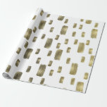 Papel De Regalo Cepillo de pintura moderna Cepa de cobre de bronce<br><div class="desc">papel de envoltura de personalizado</div>