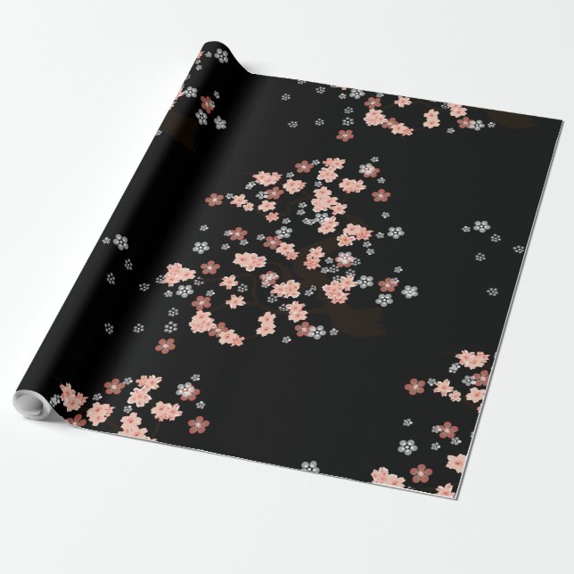 Papel De Regalo Cerámica lacada sakura (Desenrollado)