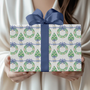 Papel De Regalo Cercos y Topiaria de Ostras Costeras en Acuarela