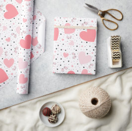 Papel De Regalo Cerdito rosa lindo para San Valentín