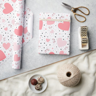 Papel De Regalo Cerdito rosa lindo para San Valentín