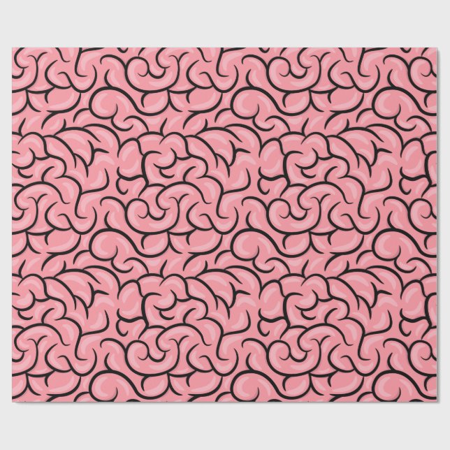 Papel De Regalo Cerebro Plano (Superficie plana)