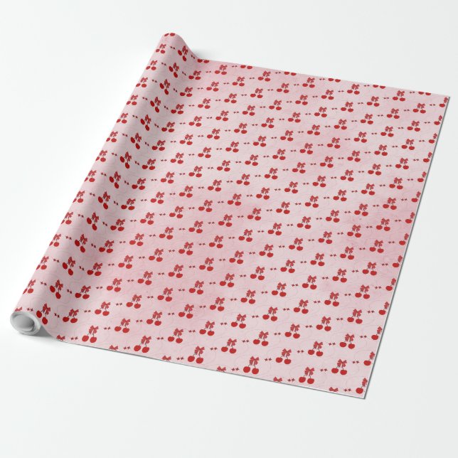 Papel De Regalo Cereza (Desenrollado)