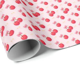 Papel De Regalo Cerezas