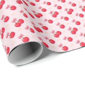 Papel De Regalo Cerezas