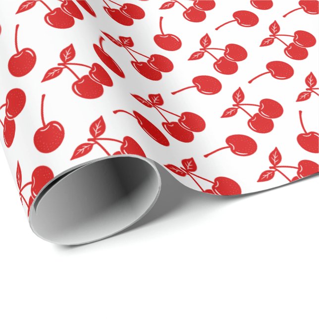 Papel De Regalo Cerezas (Esquina del rollo)