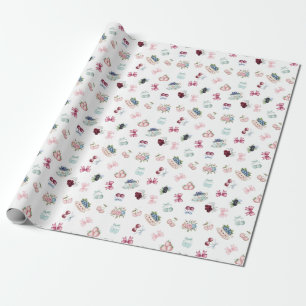 Papel De Regalo ¡Cerezas, bayas y arados!