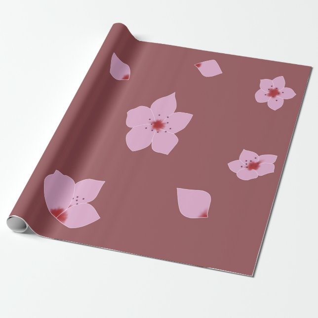 Papel De Regalo Cerezo en flor (Desenrollado)