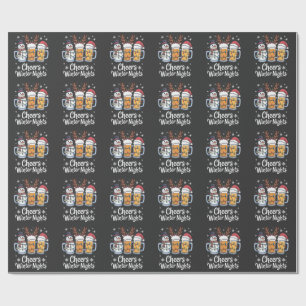Papel De Regalo Cervezas Noches de Invierno Amantes de la Cerveza 