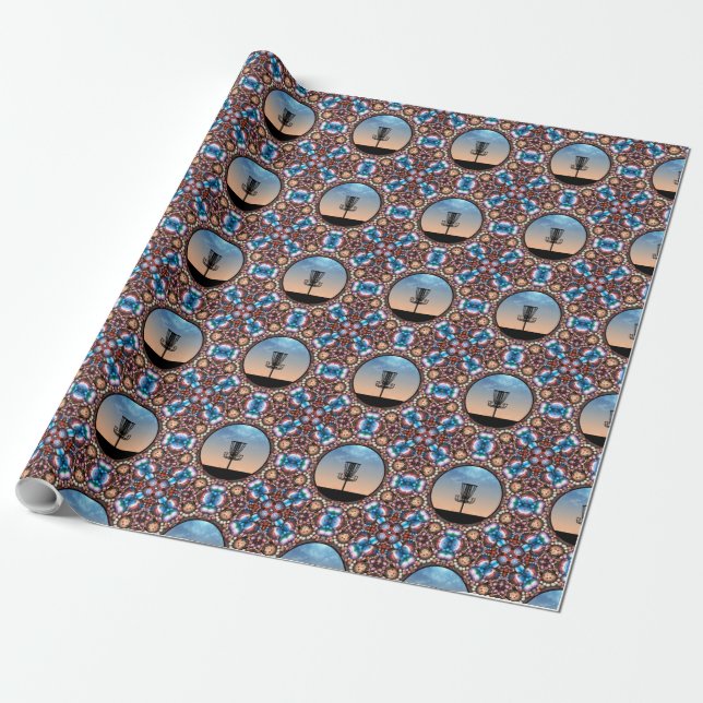 Papel De Regalo Cesta de Golf de Disco (Desenrollado)