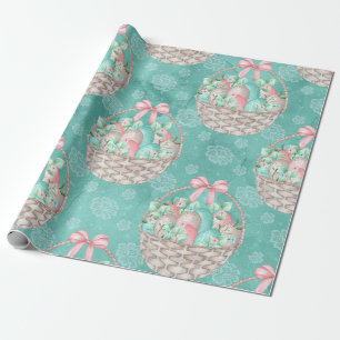 Papel De Regalo Cesta de Pascua adorable