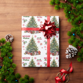 Papel De Regalo Cesta de perro de Cairn Terrier bajo el árbol de N