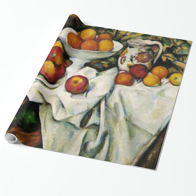 Papel De Regalo Cezanne - manzanas y Naranjas (Desenrollado)
