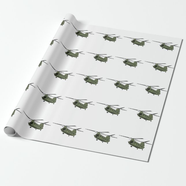 Papel De Regalo CH-47 Chinook (Desenrollado)