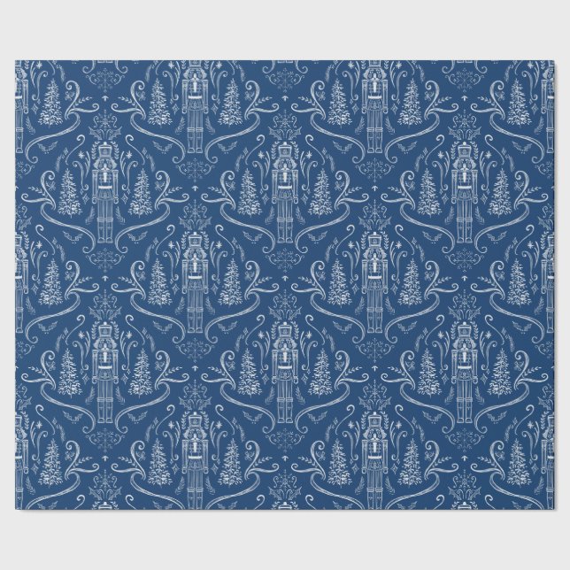 Papel De Regalo Chalk nutcracker doodle Christmas  (Costura)