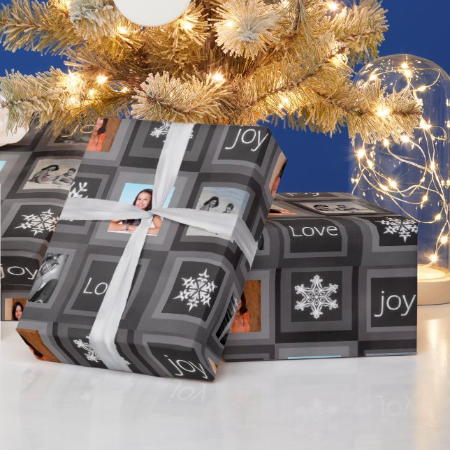 Papel De Regalo Chalkboard Gray Personalizado 4 Tema de festividad (Vacaciones)