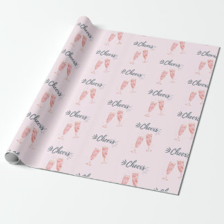 Papel De Regalo Champán de oveja rosa