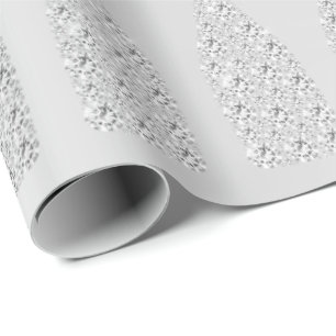 Papel De Regalo Champán Swarovski Cristales Botella Gris Plata