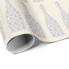 Papel De Regalo Champán Swarovski Cristales Botellas de Diamante M