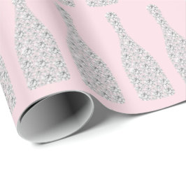 Papel De Regalo Champán Swarovski Cristales Botellas de diamantes 