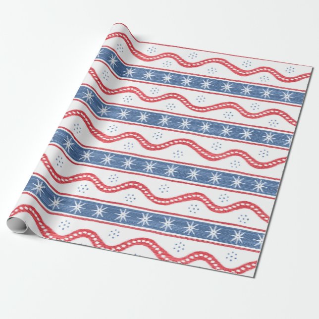 Papel De Regalo Charlie Stripe (Desenrollado)