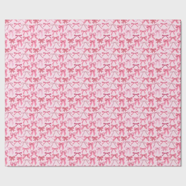 Papel De Regalo charming pink bow pattern (Costura)